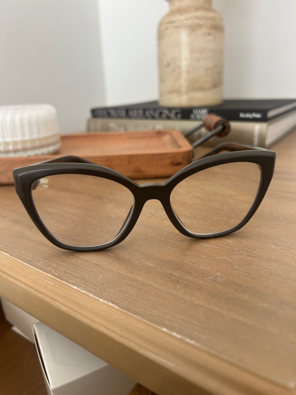 Prada Black Cat-Eye Acetate Glasses - Picture 3 of 9